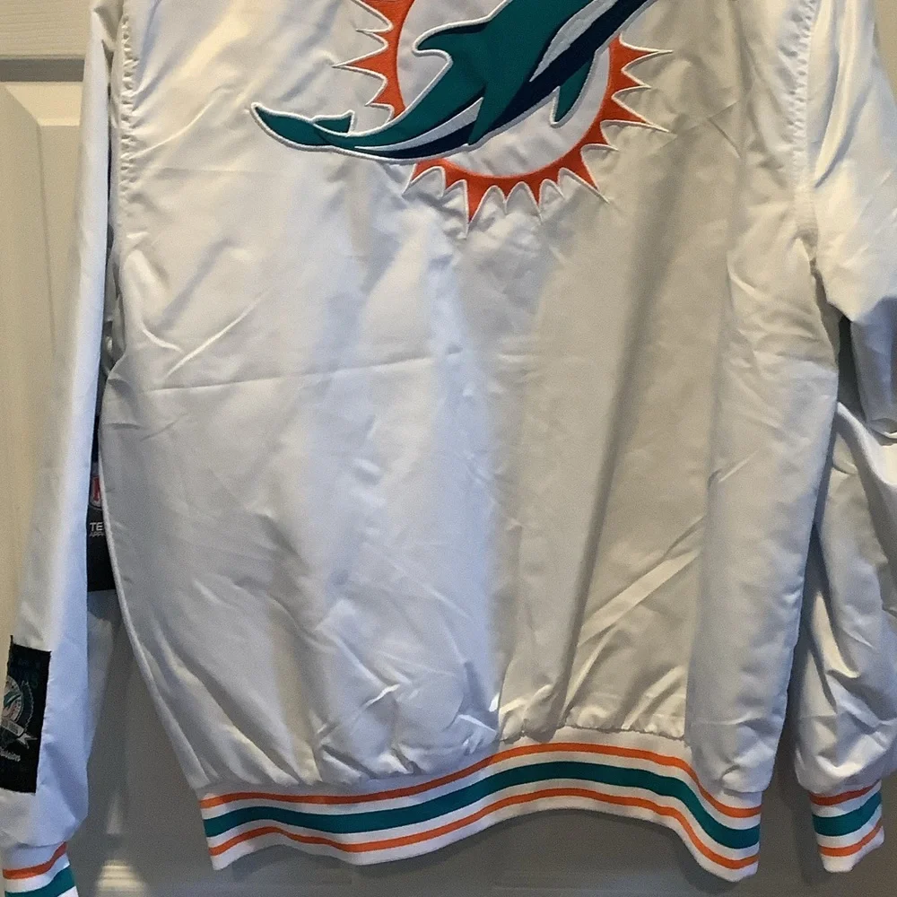 Miami Dolphins NFL Team Apparel Teal and Orange Jacket,‎ M, new